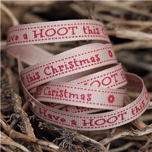 Christmas Owl Ribbon - Hoot/Tawny